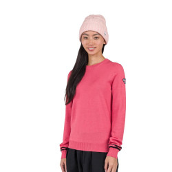 SWEATER W CORPORATE CREW NECK - 35N TEA ROSE
