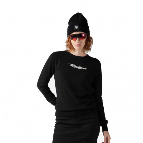 MAGLIONE W SIGNATURE ROSSIGNOL KNIT - 200 BLACK