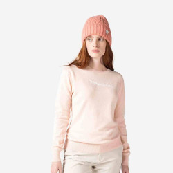 PULL W SIGNATURE ROSSIGNOL KNIT - 337 POWDER PINK