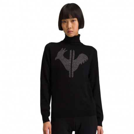 SUÉTER W CLASSIC ROLL NECK - 200 BLACK