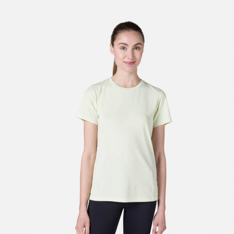 T-SHIRT W PLAIN TEE - 63B LIGHT ALOE