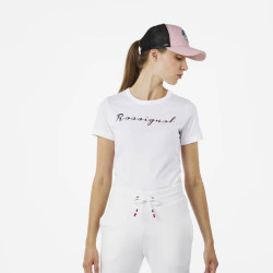 T-SHIRT W LOGO ROSSI TEE - 100 WHITE