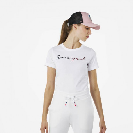 CAMISETA W LOGO ROSSI TEE - 100 WHITE