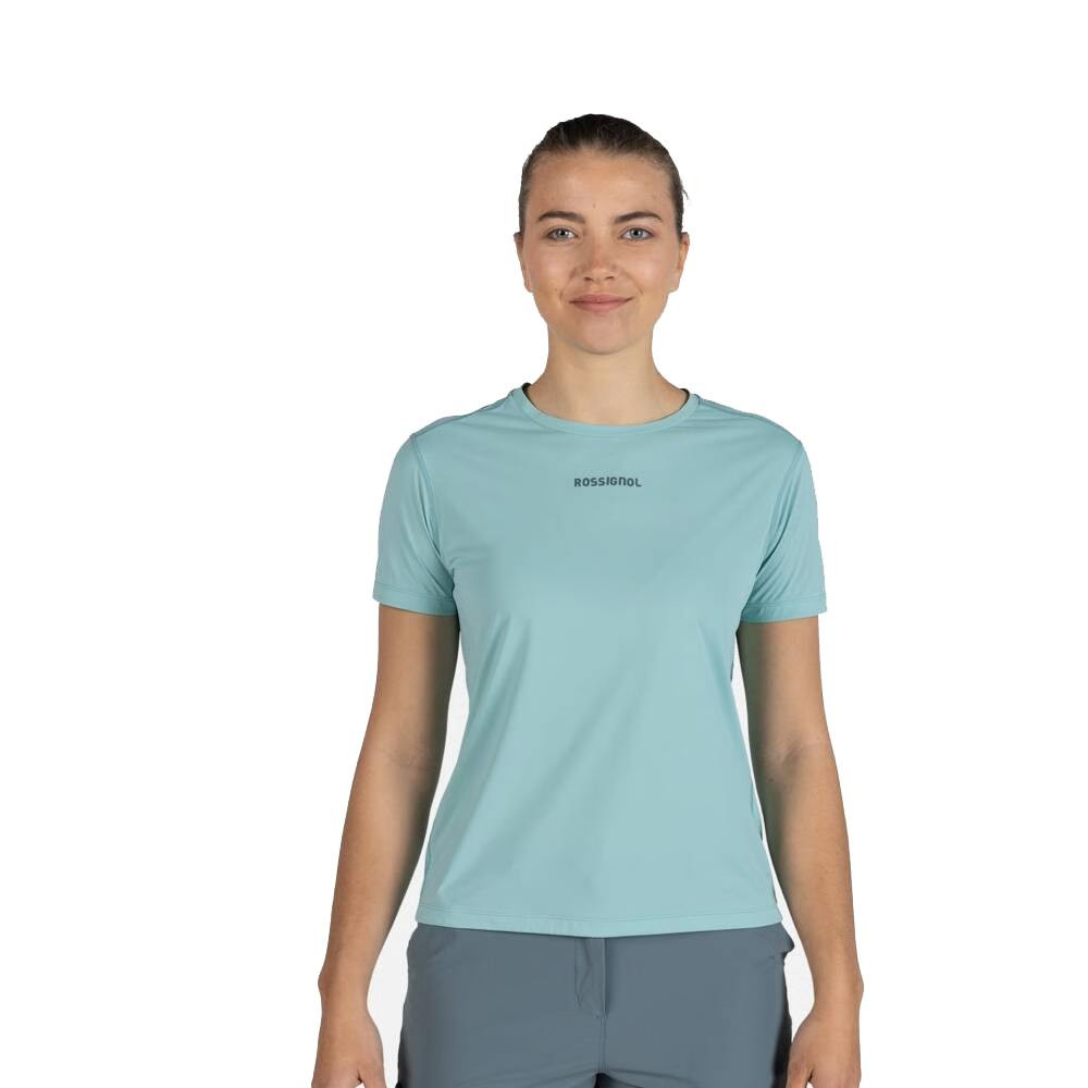 CAMISETA W SIDELHORN TEE - 73M CARIBBEAN