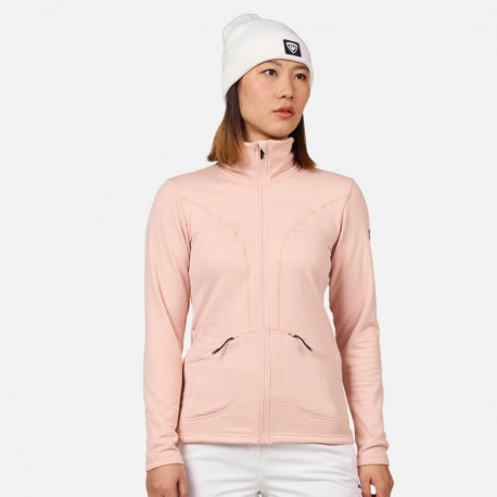 JACKET W BLACKSIDE FLEECE FZ - 337 POWDER PINK