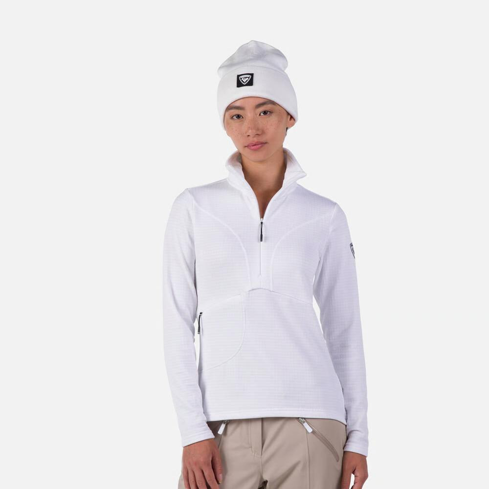 JACKET W BLACKSIDE FLEECE HZ - 100 WHITE