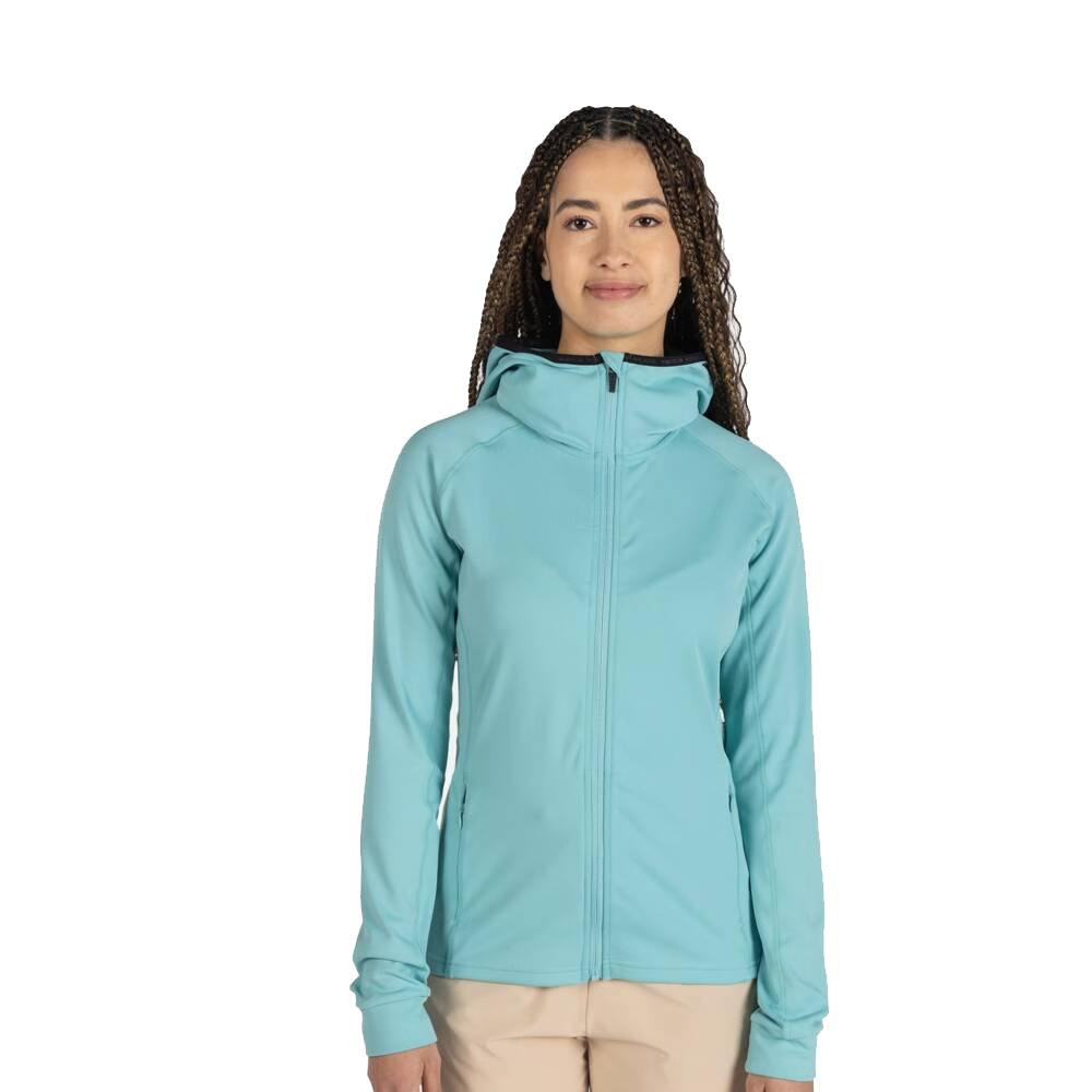 JACKE W MID LAYER THIN FZ - 73M CARIBBEAN