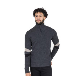 SWEATER SIGNATURE HZ KNIT - 23N ONYX GREY
