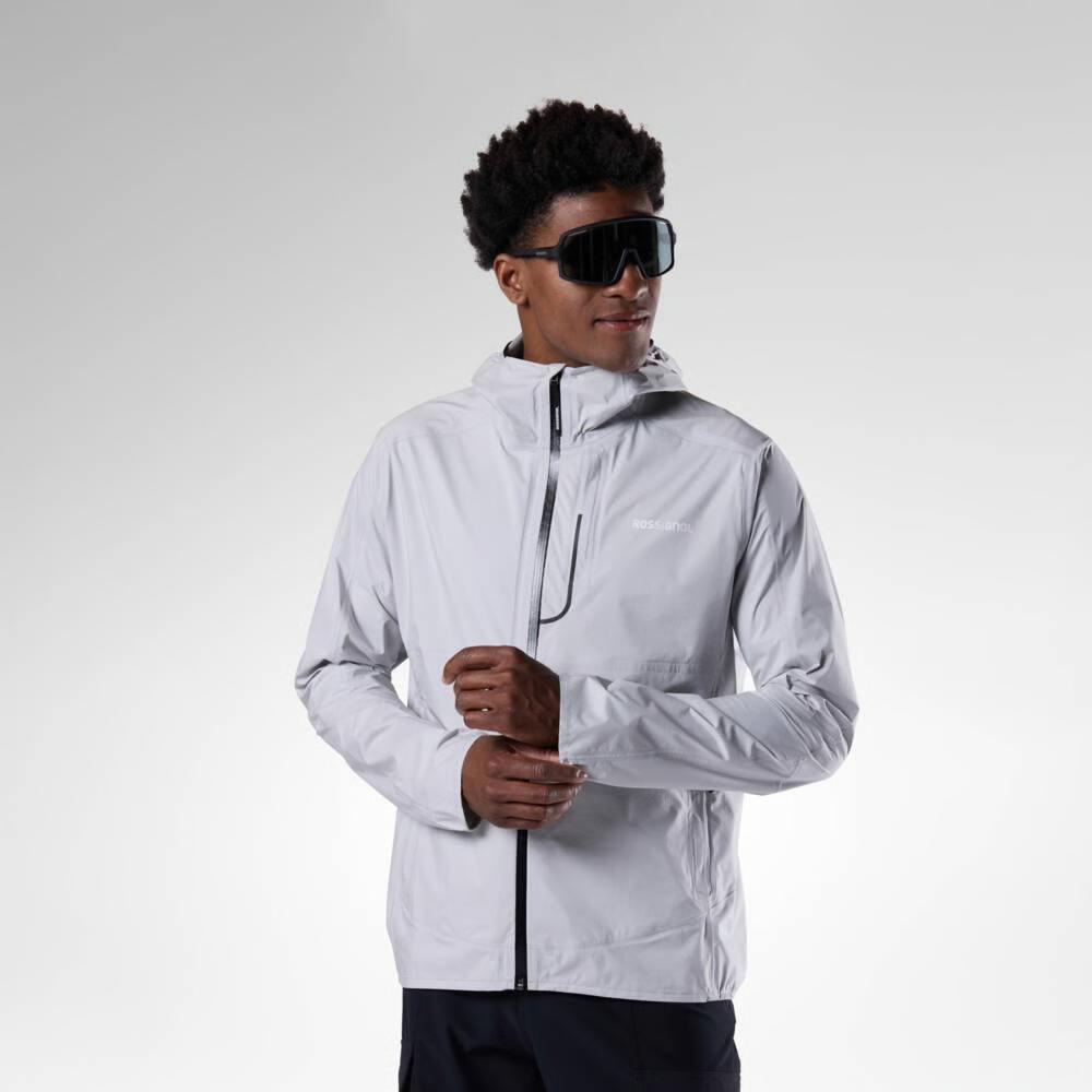 GIACCA M RAINPROOF 2.5L SHELL JKT - 225 LIGHT GREY