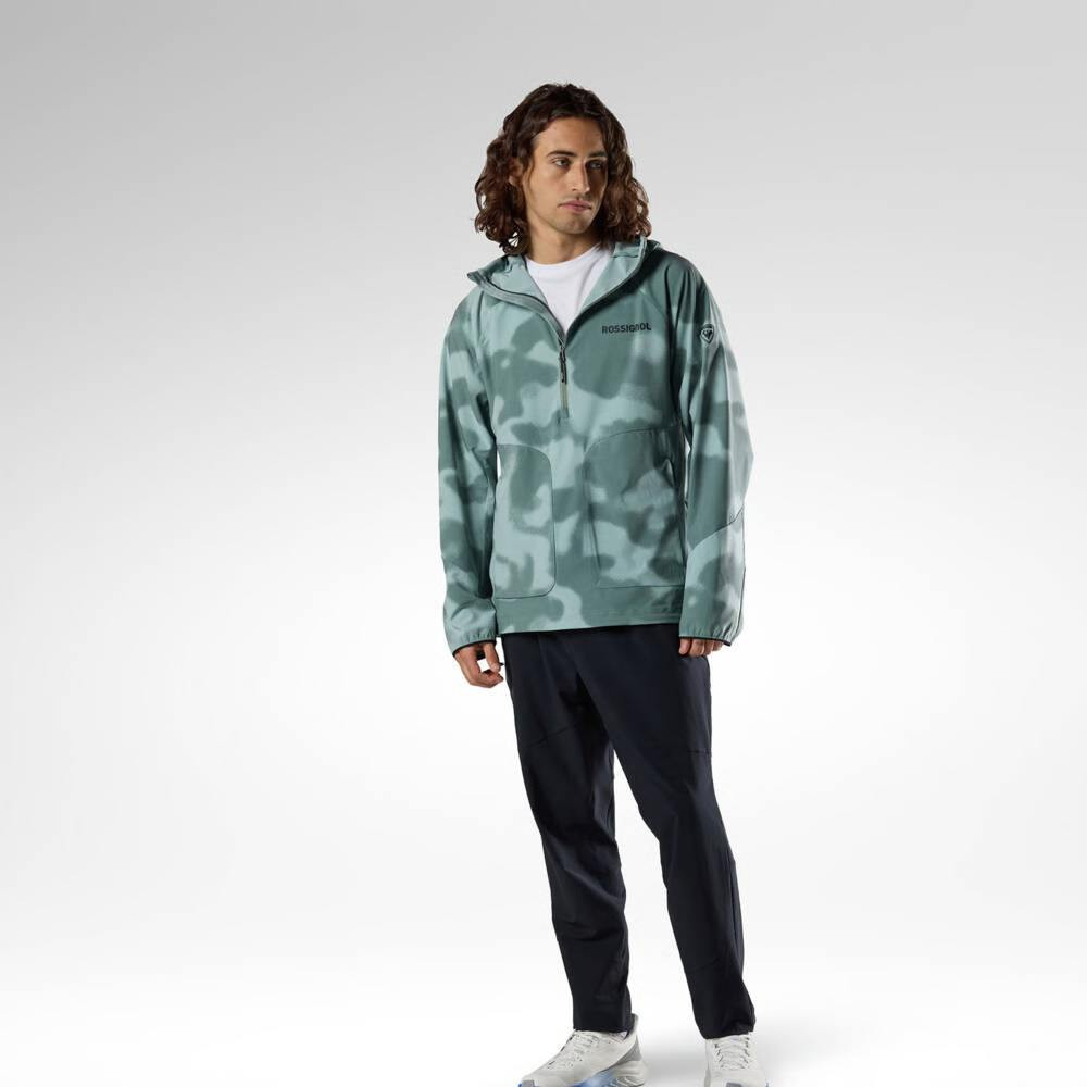 JACKE M STRETCH ANORAK - A62 SAGE GREEN CLOUD