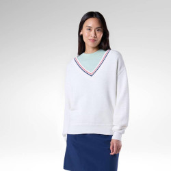 MAGLIONE W KNITTED V NECK - 100 WHITE