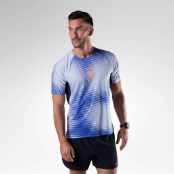 T-SHIRT M SAPA ULTRA TEE - A58 DAZZLE BLUE LINE FOGG