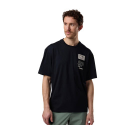 T-SHIRT M GRAPHIC WATERFALL TEE - 200 BLACK