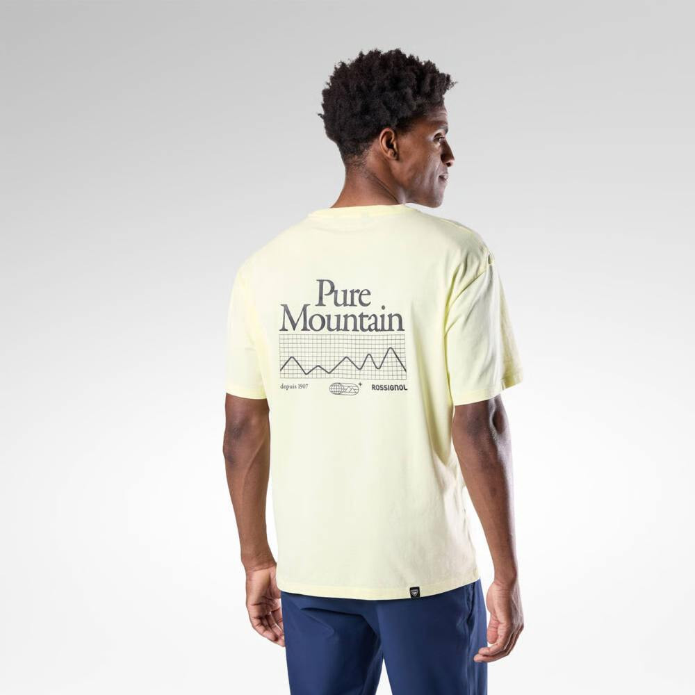 CAMISETA M GRAPHIC WATERFALL TEE - A28 WAX YELLOW