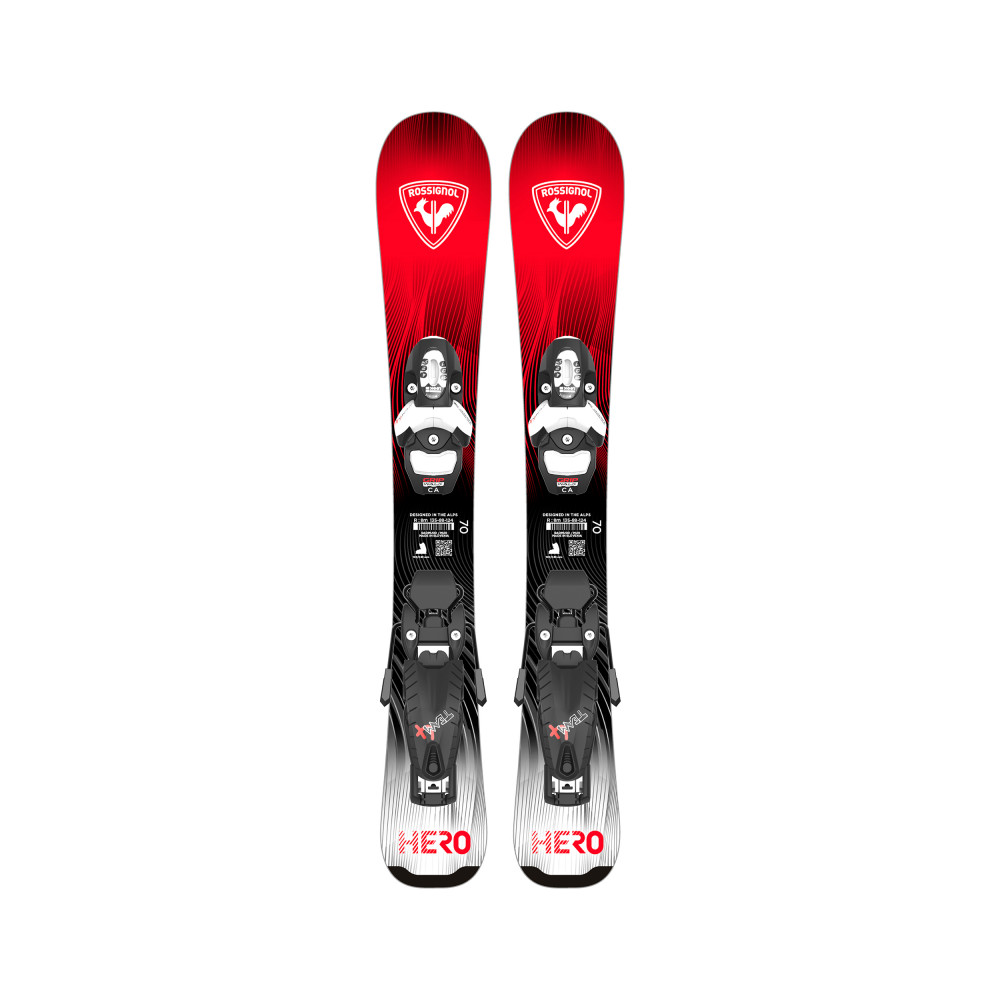 SKI HERO KID PRE DRILLED + TEAM 4 GW B76 BLACK
