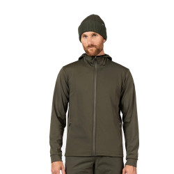 JACKET MID LAYER STRETCH HOODIE - A01 OLIVE SHADOW