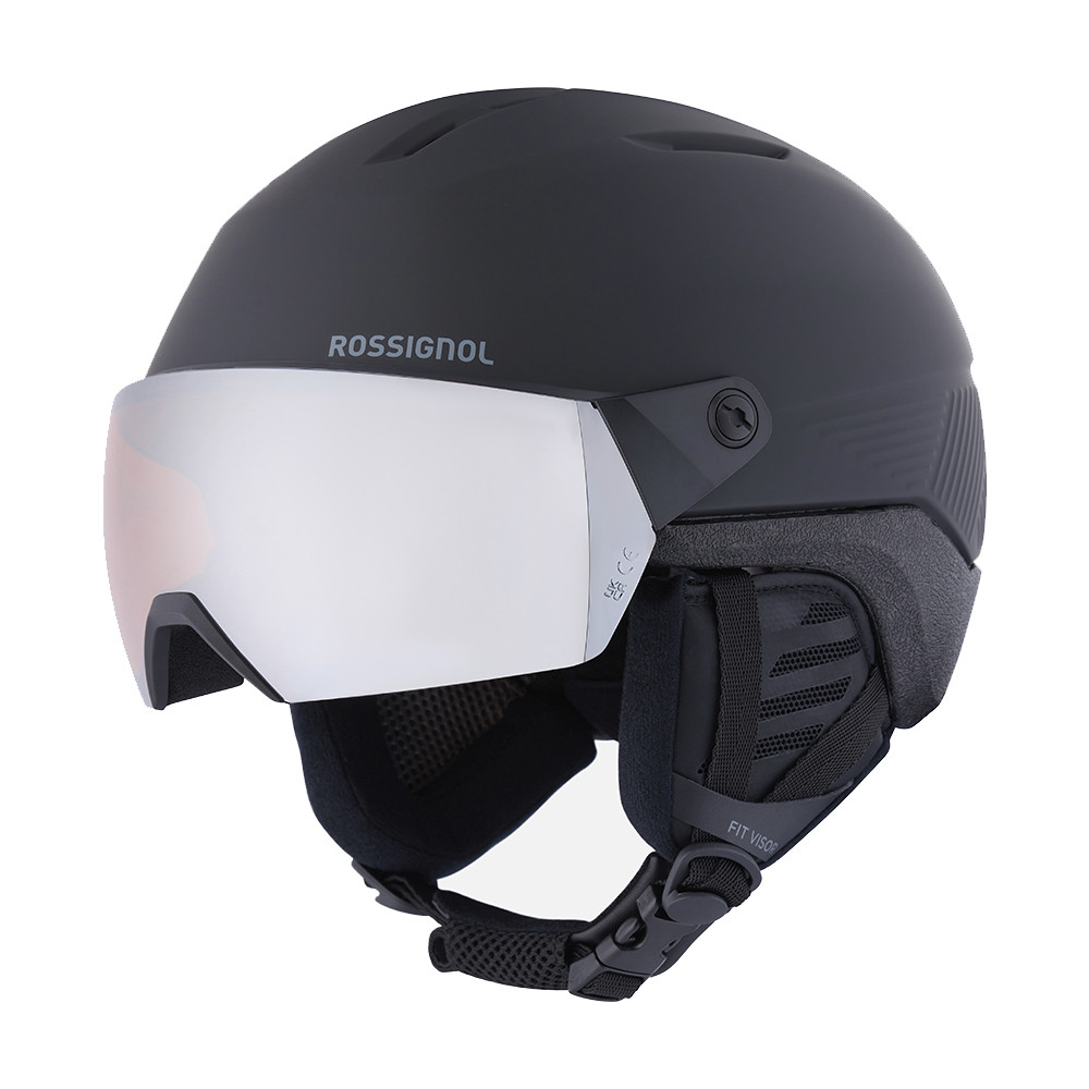 SKI HELMET FIT VISOR IMPACTS BLACK