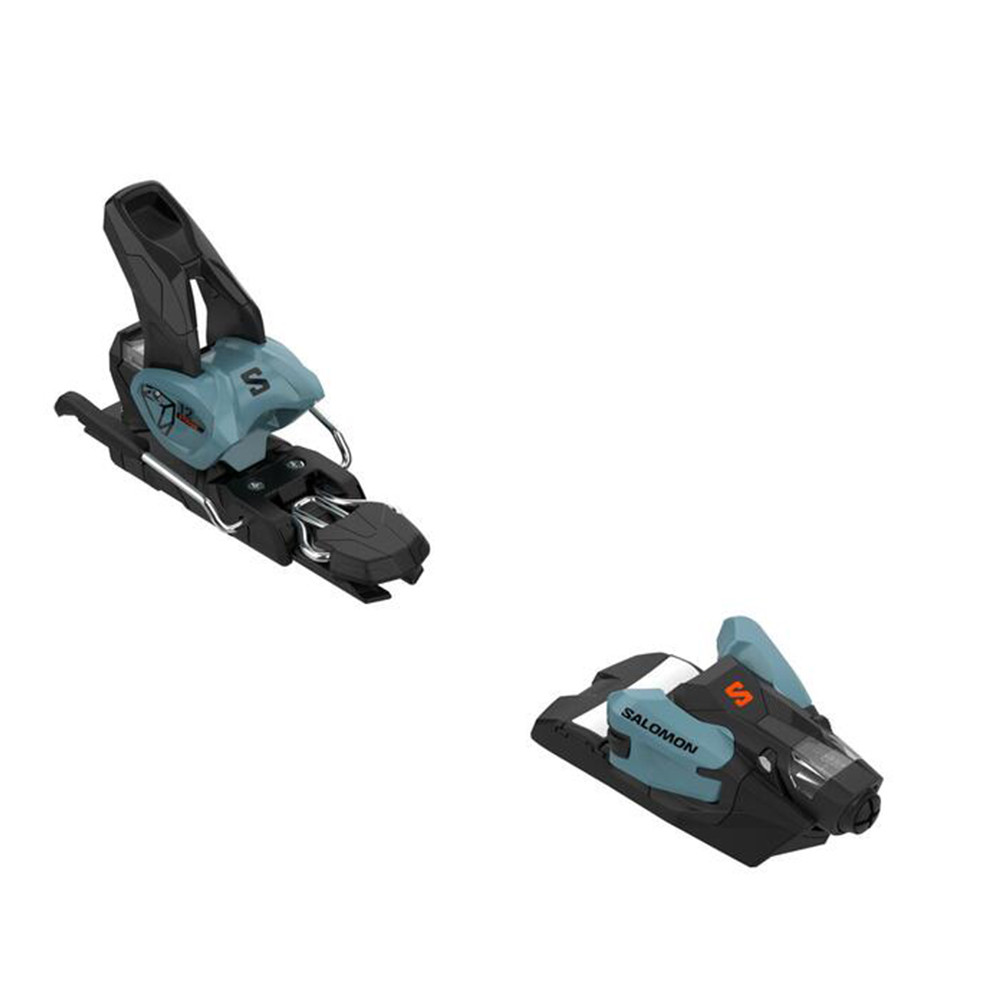 SKI M-PRO 108 TI F-TEAM + BINDINGS SALOMON N STRIVE 12 GW SMOKE BLUE FLAME ORANGE L115 