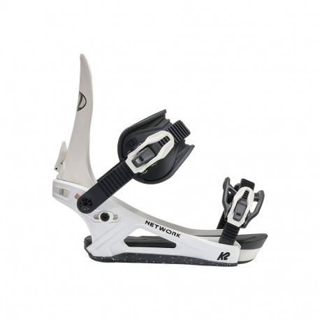 FIXATIONS DE SNOWBOARD NETWORK WHITE M