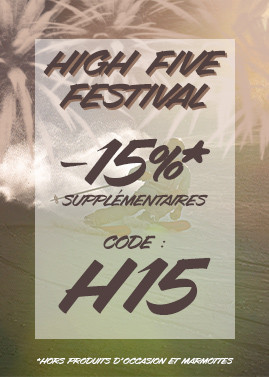 High Five : 15% sup. avec le code H15