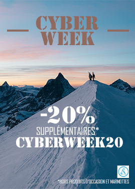 Cyber Week -20% supp. sur tout *Hors produits d'occasions et marmotte