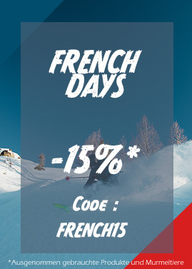 FRENCH DAYS ! -15% Sup. mit dem Code FRENCH15