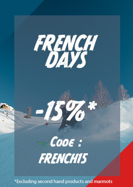 FRENCH DAYS ! -15% extra with code FRENCH15