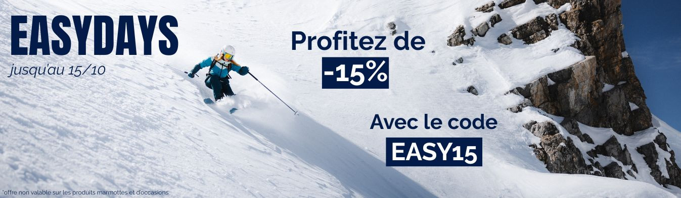EASYDAYS // -15% du 01/10 au 15/10
