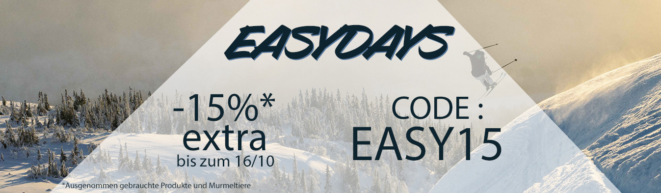 Easydays! -15% zusätzliche Rabatte 