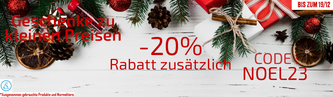 Bald ist Weihnachten! 20% Extra-Rabatt mit dem Code NOEL23