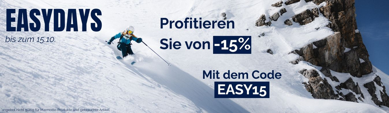 EASYDAYS // -15% vom 01.10. bis zum 15.10.