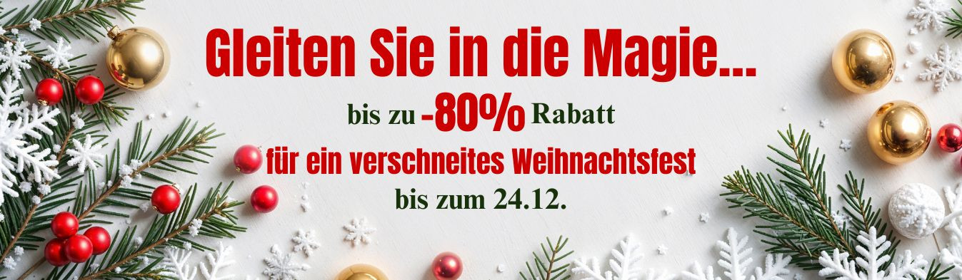 GLEITEN SIE IN DIE WEIHNACHTSMAGIE…