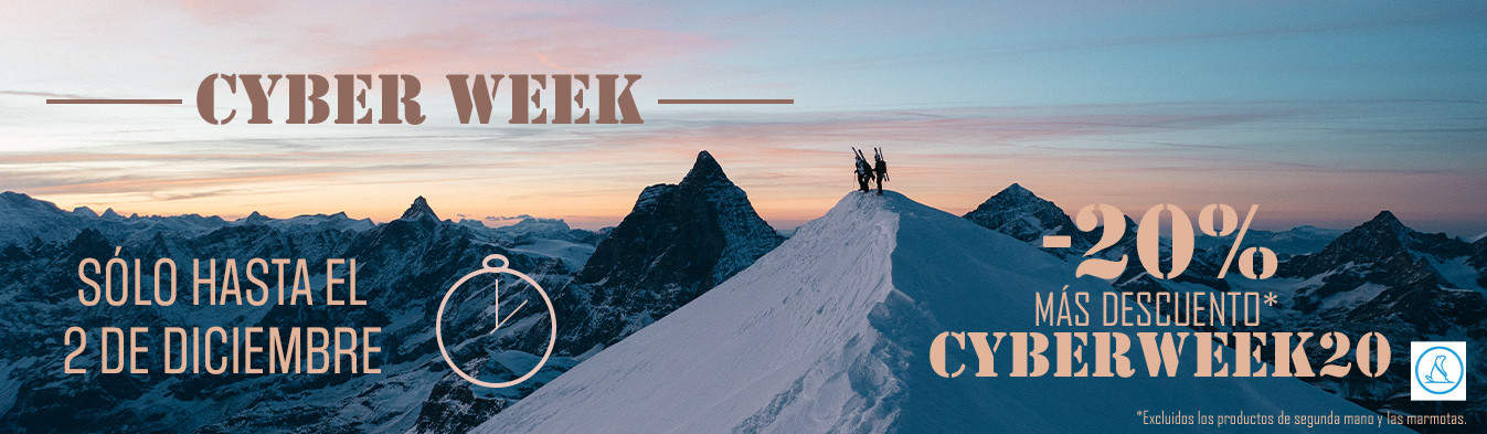 Cyber Week: 20% extra en todo *Excluidos productos de segunda mano y marmotas
