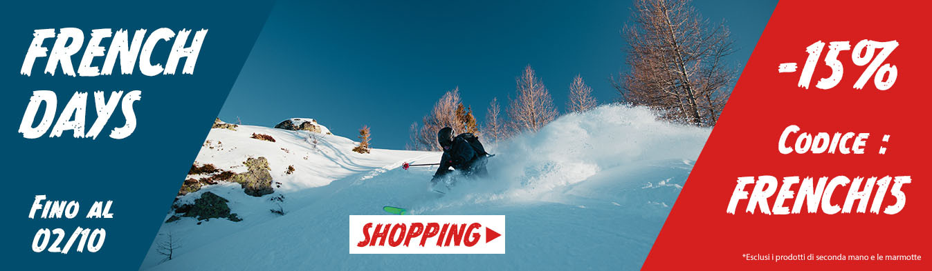 FRENCH DAYS ! -15% extra con il codice FRENCH15
